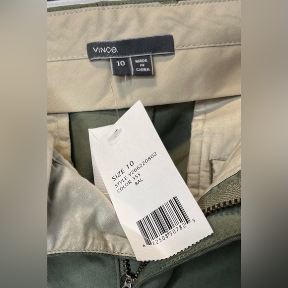 VINCE Women’s Cropped Straight Leg Trouser Pants Sage Green Size 10 L39 W28 - Picture 4 of 12